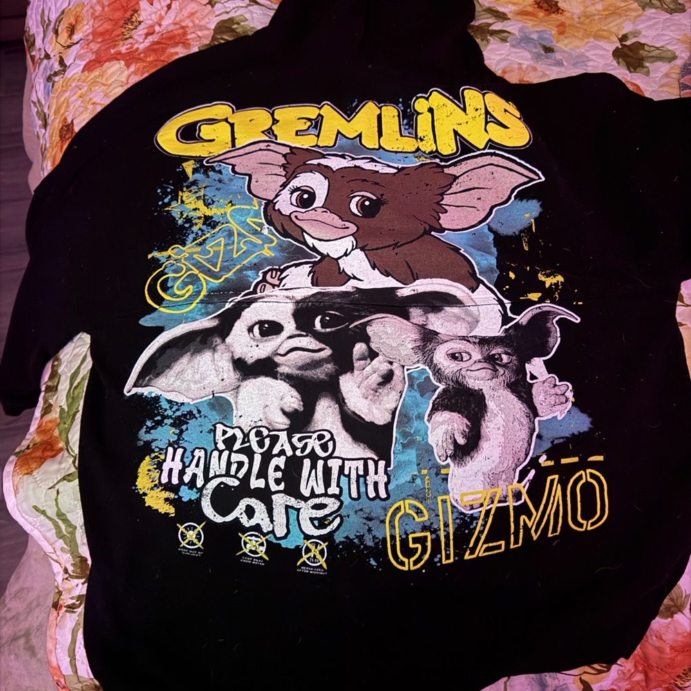 Gremlins Black Spirit Jersey Hoodie in XS
